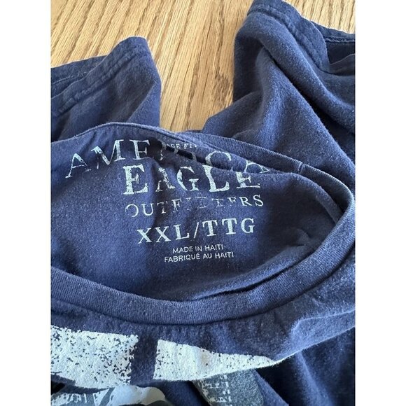 American Eagle Outfitters New York Graphic Shirt  Size XXL Blue  Classic Fit - Picture 6 of 6